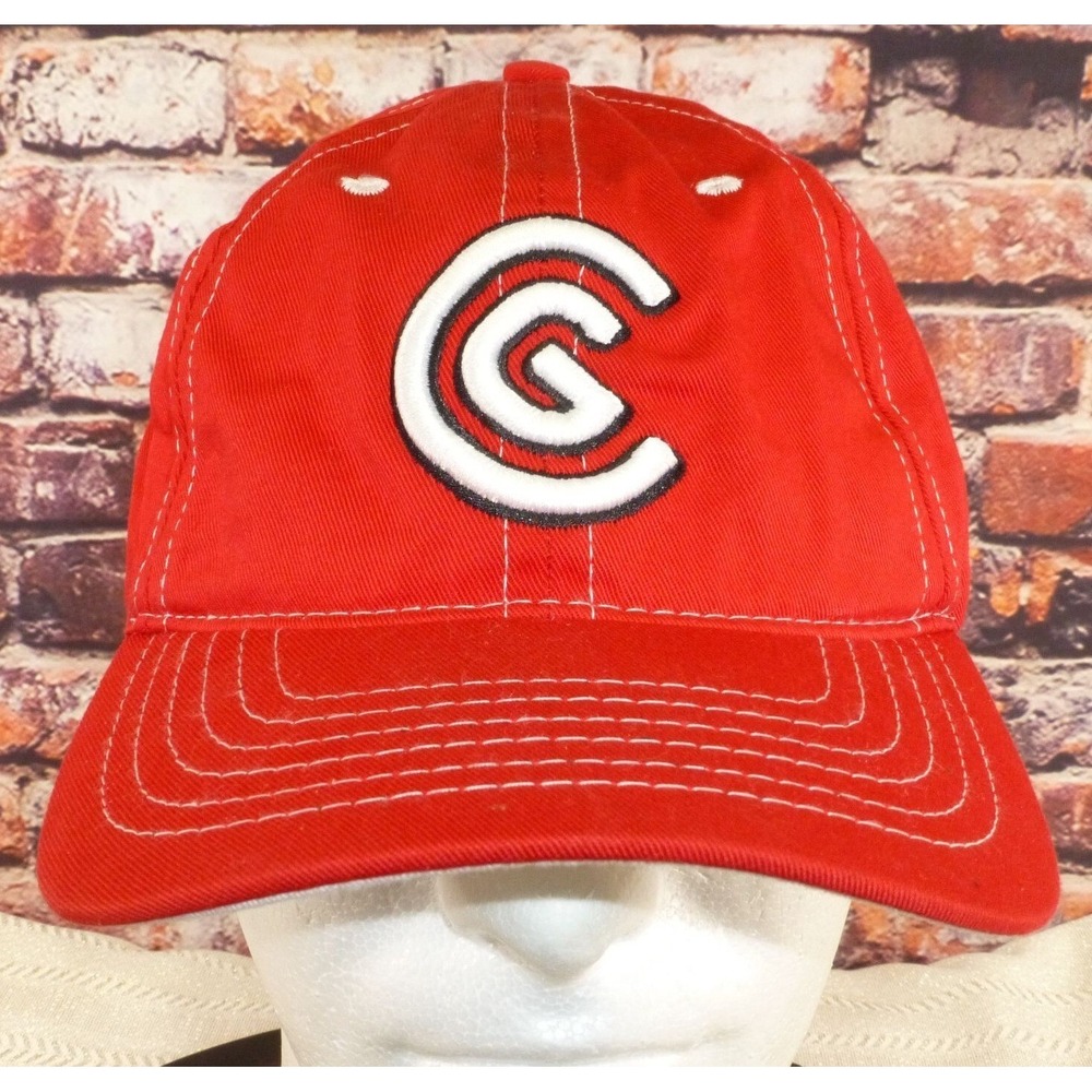 Cleveland Golf Red Adjustable Baseball Cap With Embroidered Logo